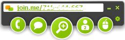 Join.me control panel