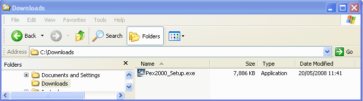 in download folder